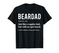 Beardad Definition Funny Bearded Dad Fathers Day Beard Humor T-Shirt