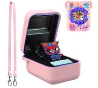 BEARDDO Silicone Cover Case for Bitzee Orginal Interactive Toy Digital Pet and Case, Protective Skin Sleeve with Lanyard for Bitzee Virtual Electronic Pets Accessories Kids Boys Girls (Pink)