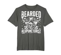 Bearded Acupuncturist Funny Acupuncture Needles Graphic T-Shirt