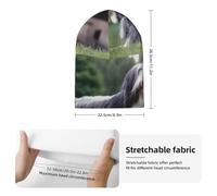 Bearded Collie Beardie Curly Gray Dogs Pets,Pullover Knit Hat Skull Cap Polyester Balaclava Slouchy Beanie Running Hat