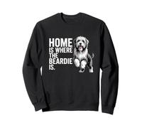 Bearded Collie Beardie Home Is Where The Beardie Is Sweatshirt