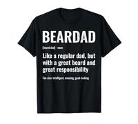 Bearded Dad Funny Beardad Defined Great Beard Growing Father T-Shirt