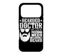 Bearded Doctor Prescribing Meds Flaunting Beard Pediatric Case for iPhone 17 Pro