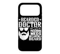 Bearded Doctor Prescribing Meds Flaunting Beard Pediatric Case for iPhone 17 Pro Max