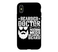 Bearded Doctor Prescribing Meds Flaunting Beard Pediatric Case for iPhone X/XS