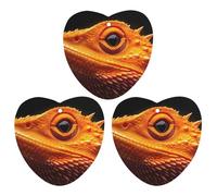 Bearded Dragon 3 Pcs Automotive Air Fresheners Mirror Aromatherapy Tablets Ornament Car Fragrance Scented Cards Love form
