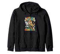 Bearded Dragon Ate My Homework Funny Pet Lizard Zip Hoodie