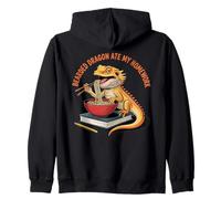 Bearded Dragon Ate My Homework Student Pet Lizard Zip Hoodie
