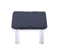 Bearded Dragon Basking Rock,Reptile Shelter with Acrylic Bracket - Tank Accessories for Climbing Space Humid Environment Sunbathing Zone