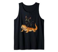 Bearded Dragon Black Cat Kitten Tank Top