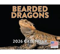 Bearded Dragon Calendar 2026 Monthly Wall Calender 12 Month | American Made In The USA