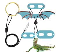 Bearded Dragon Carrier - Adjustable Reptile , Reptile Harness and | Harness for Pets S/M/L, 3 Pack, Adjustable Amphibious , Murcié Wing Costume Accessories