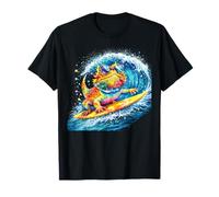 Bearded Dragon Catching A Wave T-Shirt