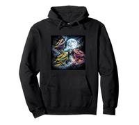 Bearded Dragon Clothes Mom Dad Funny 3 Howling Moon Meme Pullover Hoodie