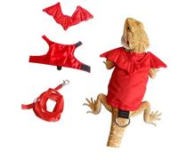 Bearded Dragon Clothes Reptiles Harnesses Dinosaurs Costume for Safe Outdoor Walks and Control Outdoor Walking Costume