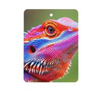 Bearded Dragon Cute Cute Car Air Fresheners Long Lasting Scent Car Mirror Hanging Scented Cards Tablets Square