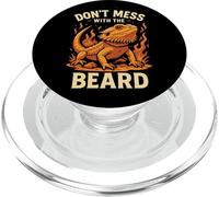 Bearded Dragon Don't Mess With The Beard PopSockets PopGrip for MagSafe