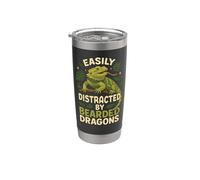 Bearded Dragon Easily Distracted By Bearded Dragons Stainless Steel Insulated Tumbler