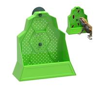 Bearded Dragon Feeder, Reptile Dish Food Bowl, Anti-Escape Reptile Feeder Box, Bearded Dragon With Suction Cups For Lizard Frog Snakes, Corner Box