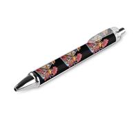 Bearded Dragon Floral Retractable Ballpoint Pen Black Ink Ball Point Pen Work Pens 1 PCS