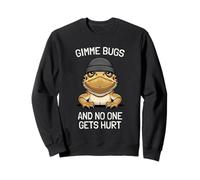 Bearded Dragon Funny Beardie Reptile Gimme Bugs Men Women Sweatshirt