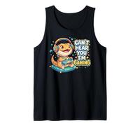 Bearded Dragon Gaming Reptiles Can't Hear You I'm Gaming Tank Top