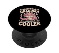 Bearded Dragon Grandma Like A Normal Grandma But Cooler PopSockets Adhesive PopGrip