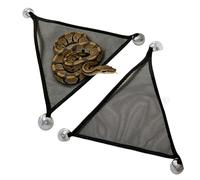 Bearded Dragon Hammock 2 Pieces Breathable Mesh Reptile Hideouts