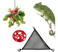 Bearded Dragon Hammock Basking Lounger with Ball
