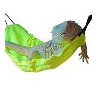 Bearded Dragon Hammock, Reptile Tank Accessory, Suction Cup Lounger with, Habitat Aid with Sturdy Build, Modern Swing Style, Decoration for Iguana Axolotl Anole 13.78 x 7.09 x 0.79 Inches