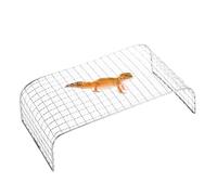 Bearded Dragon Hammock - Stainless Steel Climbing Hammock for Bearded Dragon - Aquariums Accessories, Reptile Cooling Bed for Snake Turtle Hermit Crab