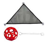 Bearded Dragon Hammock | Sun Lounger with Ball - Hammock as a Toy for Bearded Dragons, Suitable for Geckos, Chameleons, Terrariums, Habitat, Vegetable Feeding and for