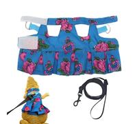 Bearded Dragon Harness, Adjustable Lizard Harness | Amphibian Vectors - Soft Accessories for Amphibian Reptile Lizards for Lizards, Chameleons Iguana