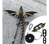Bearded Dragon Harness and Cord - Escape Proof Outdoor Walking Training Cord,Costume Accessories Adjustable Rope Traction for Small Pets Travel Hamster Outdoor Walking Turtle Animal