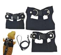 Bearded Dragon Harness and Leash Set, Bearded Dragon Harness and Pull Rope Set | Comfortable Lizard Pull Rope - Comfortable Reptile and Amphibian Harnesses for the Bearded Dragon