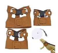 Bearded Dragon Harness And Leash Set - Escape Proof Lizard Traction Strap | Comfortable Reptile Harness | Amphibian Leash for Crested Geckos Lizards Snakes Bearded Dragons Outdoor Walk Training Access