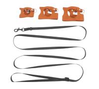 Bearded Dragon Harness and Leash with Adjustable Buckle for Small Pets | Polyester and Artificial Leather Build, Lightweight Secure Fit, Brown Finish, Outdoor Walking Use