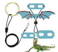 Bearded Dragon Harness, for Bearded Dragon | Small/Medium/Large 3 Pack Adjustable Soft Leather Dinosaur Wing Reptile Harness Set, Pet Supplies