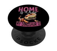 Bearded Dragon Home Is Where My Dinosaur Is PopSockets Adhesive PopGrip
