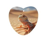Bearded Dragon in Desert Hanging Car Air Fresheners 1Pcs Aromatherapy Tablets Automotive Fragrance Scented Card Decor Love form