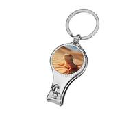 Bearded Dragon in Desert Personalized Nail Clippers for Fingernails Metal Fingernail Cutter Gift for Adults