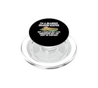 Bearded Dragon Keeper Not A Magician Confused Reptile PopSockets PopGrip for MagSafe