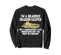 Bearded Dragon Keeper Not A Magician Confused Reptile Sweatshirt