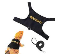Bearded Dragon Leashes and Harness Set, Adjustable Adjustable Lizard Reptiles Harness - Small Animal Leashes & Harnesses, Anti-Loss, 4.76ft Pet Safety Vest Harnesses for Outdoor Walking