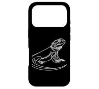 Bearded Dragon Line Art Reptile Coloring Design Case for iPhone 17 Pro