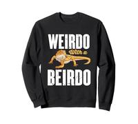 Bearded Dragon Lizard | Gecko | Weirdo With A Beardo Sweatshirt