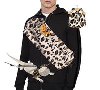 Bearded Dragon Lizard Leash Harness 3-Piece Set,Reptile Small Pet Backpack,3 Size Pack Adjustable Bearded Dragon Harness and Soft Comfortable Lizard Vest -Leopard Pattern