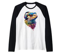 Bearded Dragon Lizard Reptiles Beardies Cute Bearded Dragons Raglan Baseball Tee
