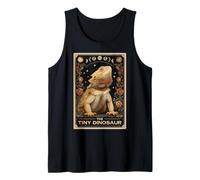 Bearded Dragon Lizard Tarot Card Witchy Moon Tank Top