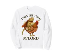 Bearded Dragon Lizard Twas The Tism M'Lord Funny Autism Meme Sweatshirt
